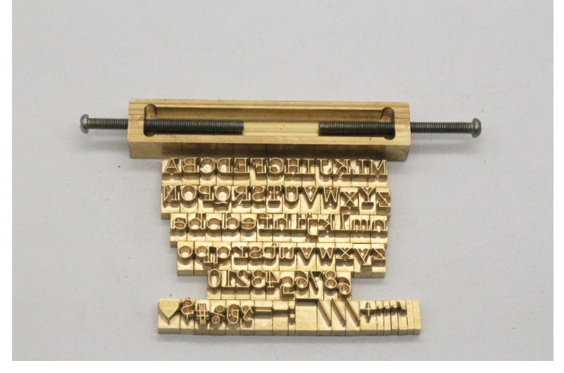 Interchangeable Embossing Full Set 26 Alphabet Leather Logo Etsy