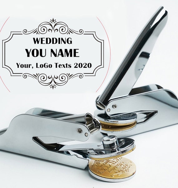 Custom LOGO Embosser Stamp Paper Seal Hand Held Ezseal Etsy Canada