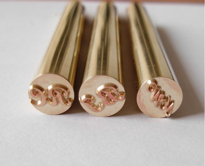Mini 10-12mm Embosser logo leather wax stamp Copper seal character customization of pure copper solid seal circular stamp
