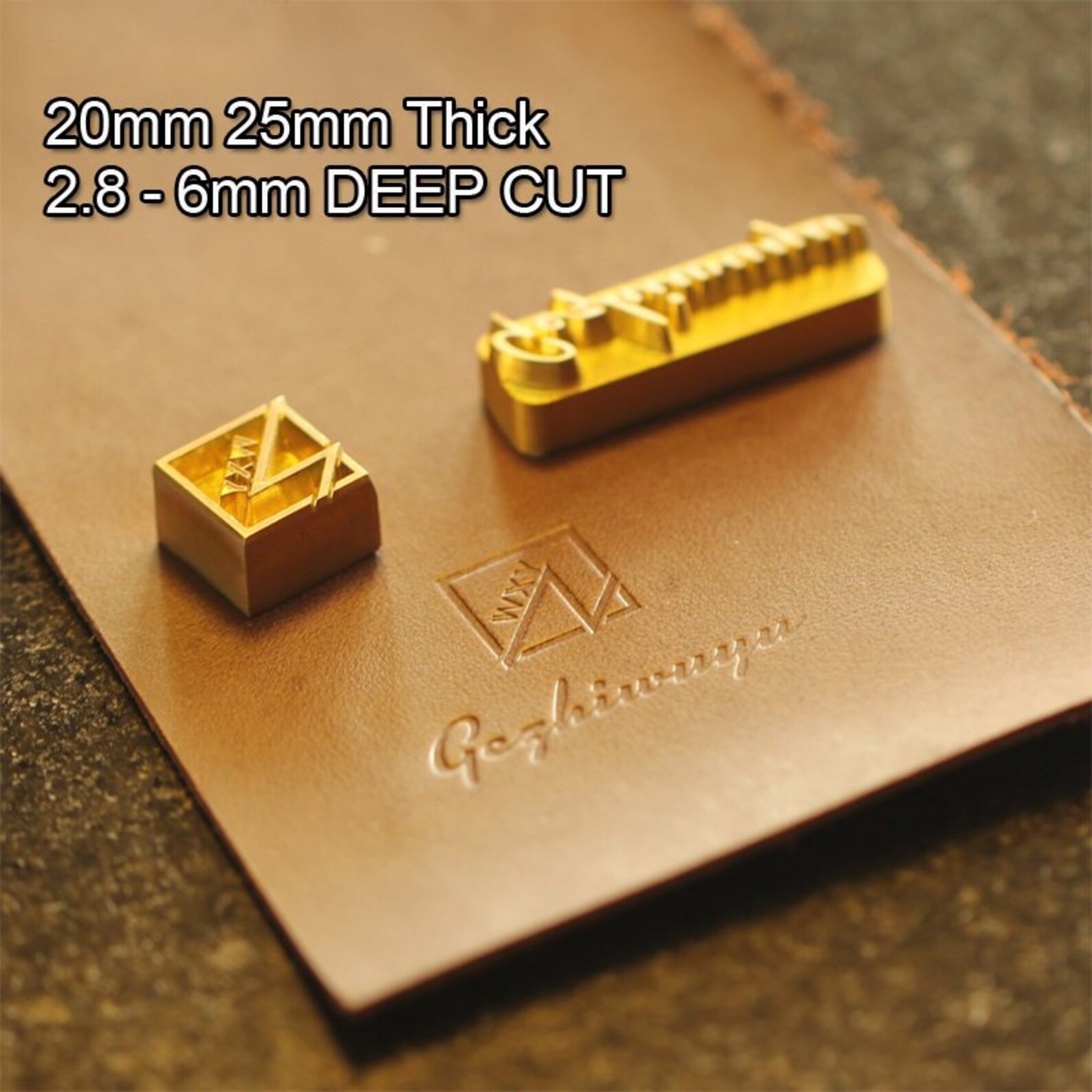 Custom Embosser Leather Stamp 20mm 25mm Thickness Deep Cut Etsy