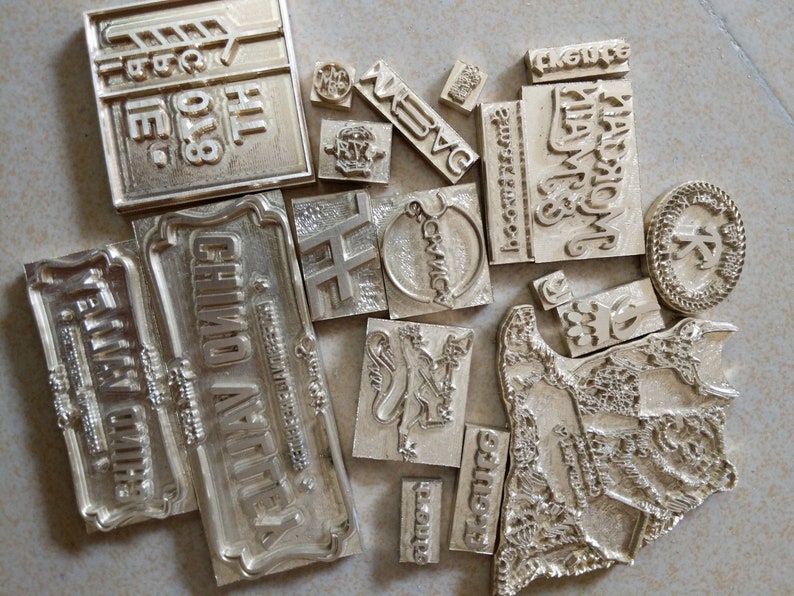 8mm BIG Screw Custom Made Embosser Leather Stamp for Etsy