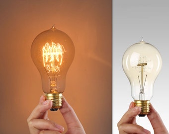 a19 Wholesale supply edison bulbs for Industrial Lamp - 110V & 220V 40w / 60 Watt Bulbs E27 Squirrel Cage Filament light bulb