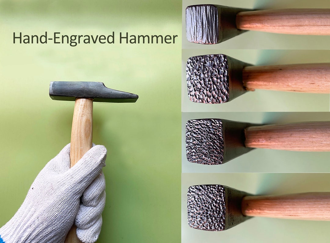 Artisan Texture Hammer for Metalworking Handcrafted Metal Embossing