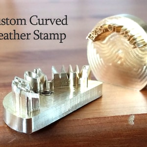 3D Curved Custom in pelle - Bend Embossing Dies - Special Embosser Brand Iron per Pelle In legno Monogram Personalizzato, timbro 3D, Stampo 3D