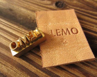 Custom Embosser leather stamp - create your logo brass seal stamp - leather tools Custom mold hand knock mold wood food cake iron tools