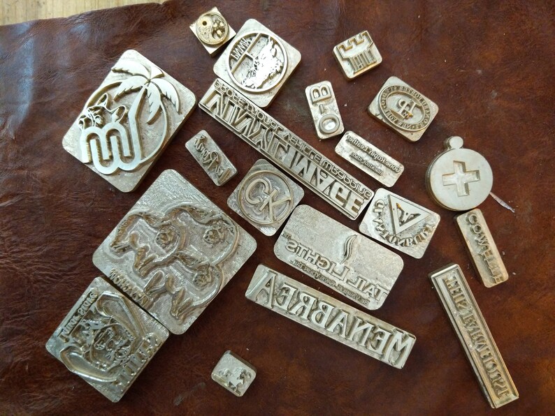 Custom leather stamp Customized LOGO Brass Stamp for Vegetable tanned