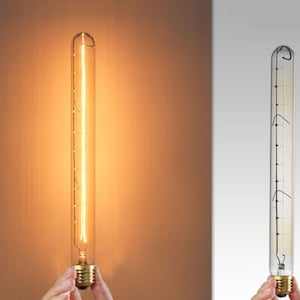 onsale - große lange Röhrenlampe Vintage Filament Smoke Style - Lieferung Edison Glühbirnen Industrial Wandleuchte Deckenlampe 110V & 220V E27