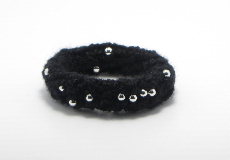 Transformable Bracelet Hair Tie Braided Bracelet Black Elastic Etsy