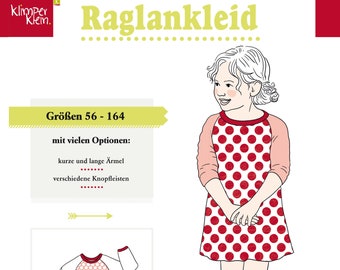 Raglankleid Schnittmuster Farbenmix Papierschnittbogen