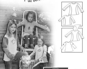 Imke Shirt Sweaty sewing pattern color mix paper sheet