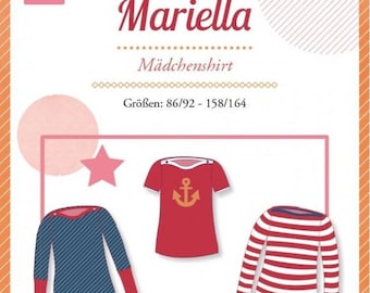 Mariella Shirt Schnittmuster Farbenmix Papierschnittbogen