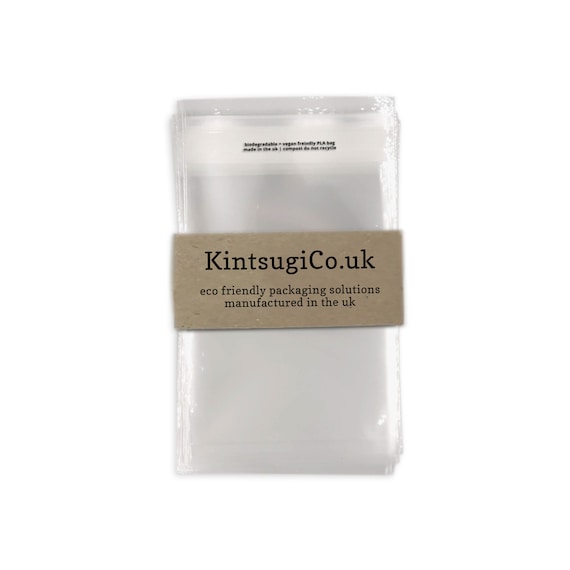 50 X C7 Clear Compostable Biodegradable Cello Bags 85 X 115mm