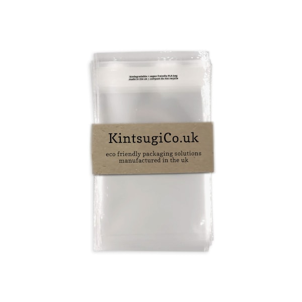 50 x C7 Clear Compostable Biodegradable Cello bags 85 x 115mm / 3.3" x 4.5" Mini Sweet Confetti Wedding Party Favour Bags