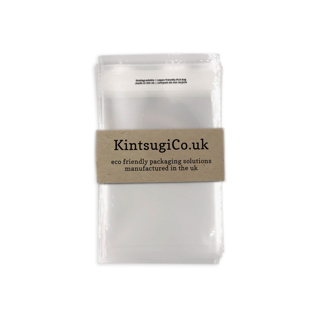 C6 Clear Biodegradable Cello Bags Compostable Cellophane for Greetings