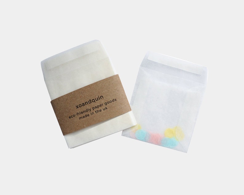 50 X Glassine Envelopes Peel & Self Seal Wedding Seed Confetti - Etsy UK