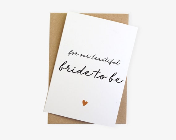 XOandQuin For Our Beautiful Bride To Be Hen Party Invite Card