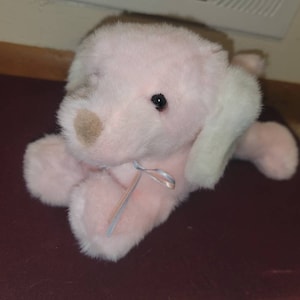 Vintage Rare Gund Plush Pink Floppy Puppy