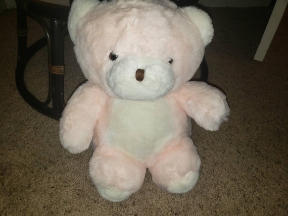 vintage pink teddy bear