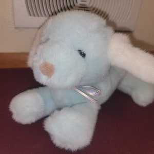 Vintage Rare Gund Plush Blue Floppy Puppy