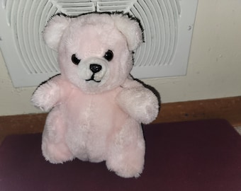 Vintage Prestige Pink Teddy Bear Plush Lovey