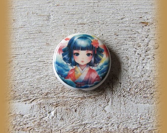 Porcelain bead, handmade from France