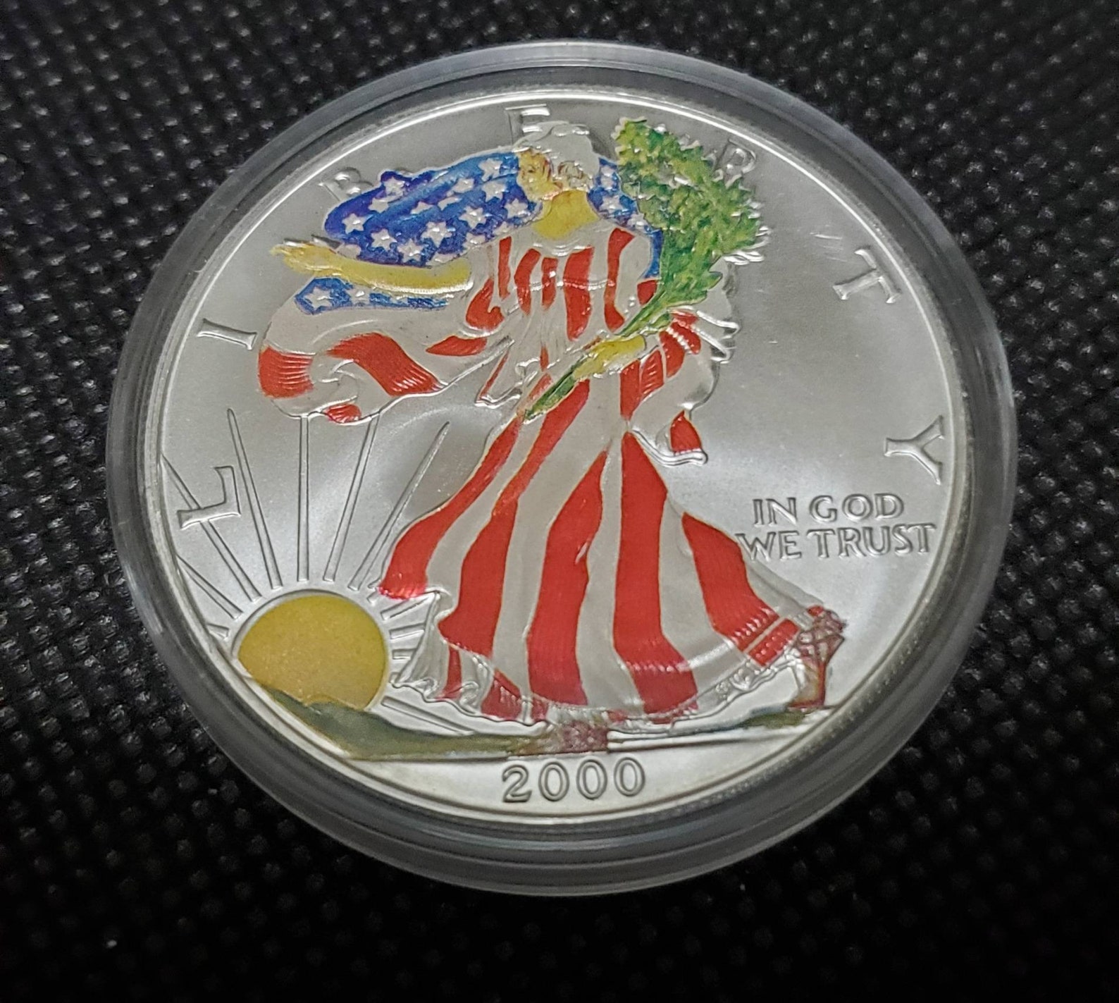 Colorized Walking Liberty Silver Dollar Etsy