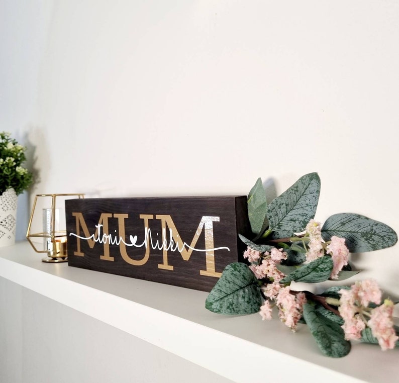 First Choice For Gift Giving Personalised Mum Sign From Children Mothers Day Personalised Etsy Hong Kong 24 Hour Delivery Www Himmelhomehealth Com