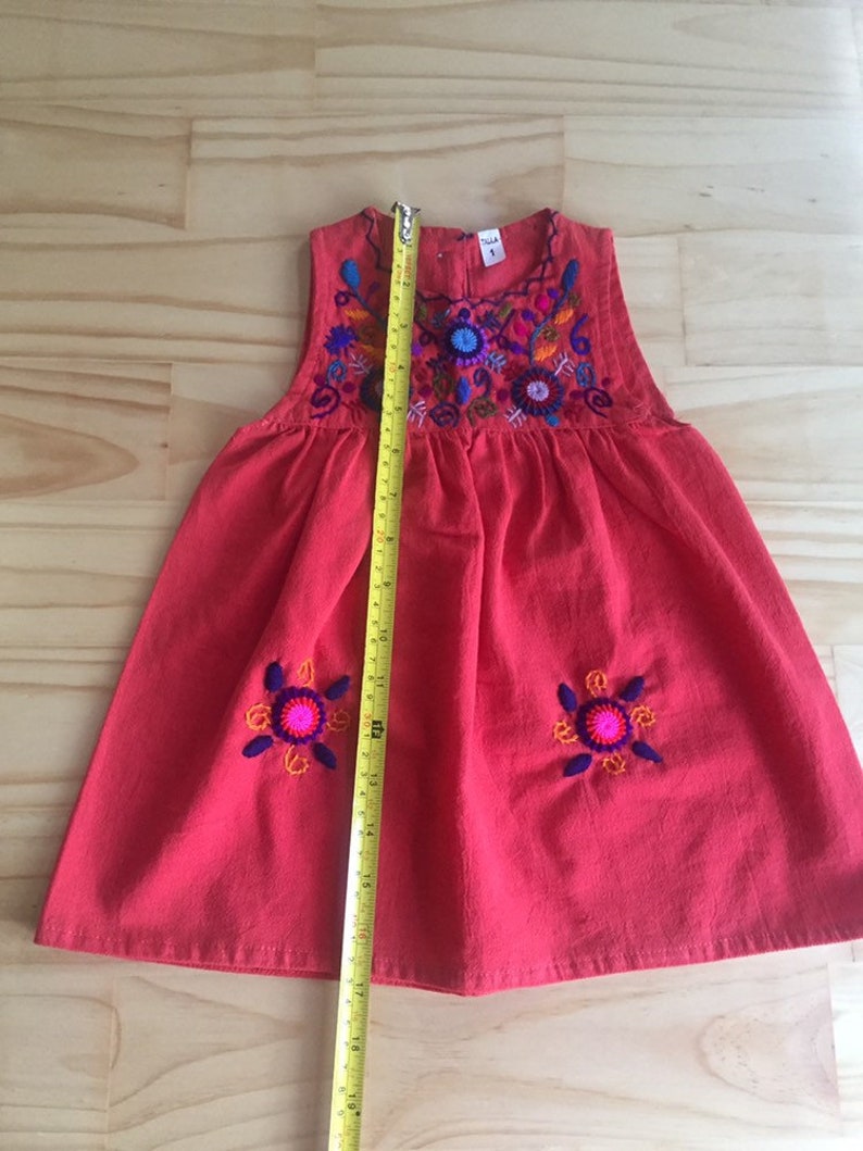 Set of two Guatemalan Girls Embroidered Sundress Size 1