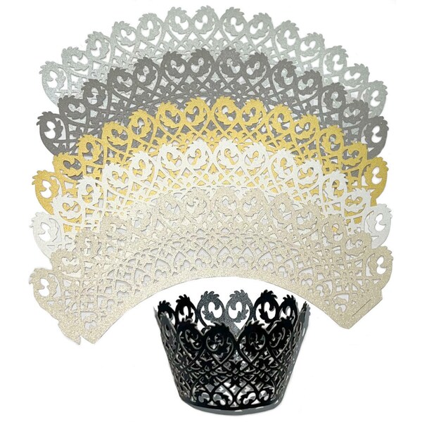 Lace Cupcake Wrapper Etsy