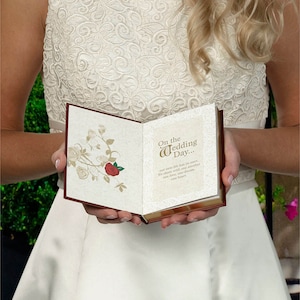 Wedding Ring Book Bearer Pillow Alternatives Fairytale Ceremony Supplies Decor image 3