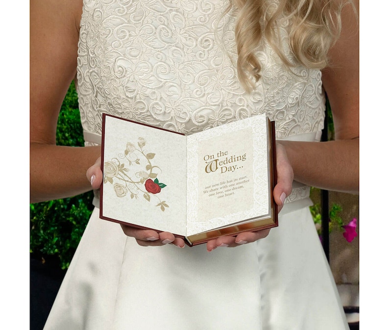 Wedding Ring Book Bearer Pillow Alternatives Fairytale Ceremony Supplies Decor image 3
