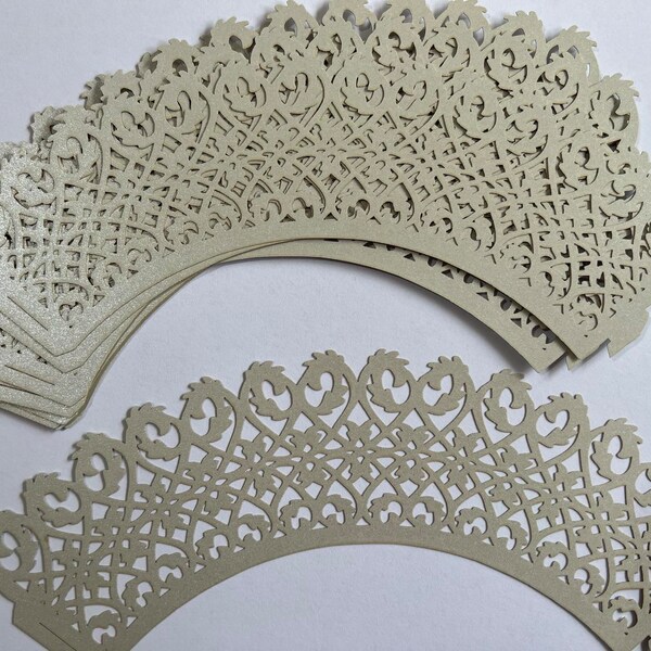 Lace Cupcake Wrapper Etsy