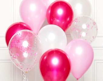 Party Balloons Decorations Birthday Wedding Engagement Baby Shower Pink Girl