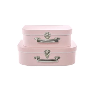 Lot de 2 coffrets cadeaux avec couvercle rose layette rangement souvenir baby shower