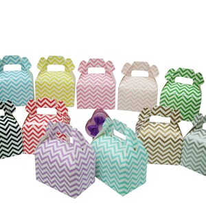 Boîtes cadeaux x12 boîtes à friandises à chevrons Cadeau de bonbons pour un anniversaire de mariage