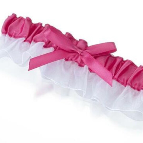 Bridal Garter Wedding Keep Throw Pink Satin Bride Leg Band Set Accessories