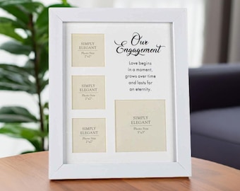 Engagement Gifts Photo Frame Picture Keepsake For Engaged Couple