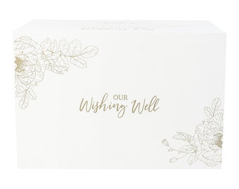 Wedding Wishing Well Card Box For Money Gift Holder