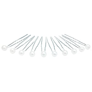 Hair Pins x 10 Hairpins Bobby Clip Bridal Wedding Accessories Pearl