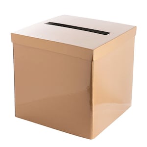 Hochzeit wünschen gut Kartenbox Gold für Geldgeschenk Verlobung Geburtstagsfeier