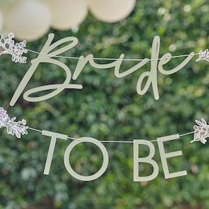 Bridal Shower Decorations Bride To Be Floral Bunting Banner Hens Night Party