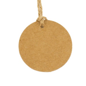Wedding Favour Tags x50 Rustic Round Thank You Gift Labels Party Decorations
