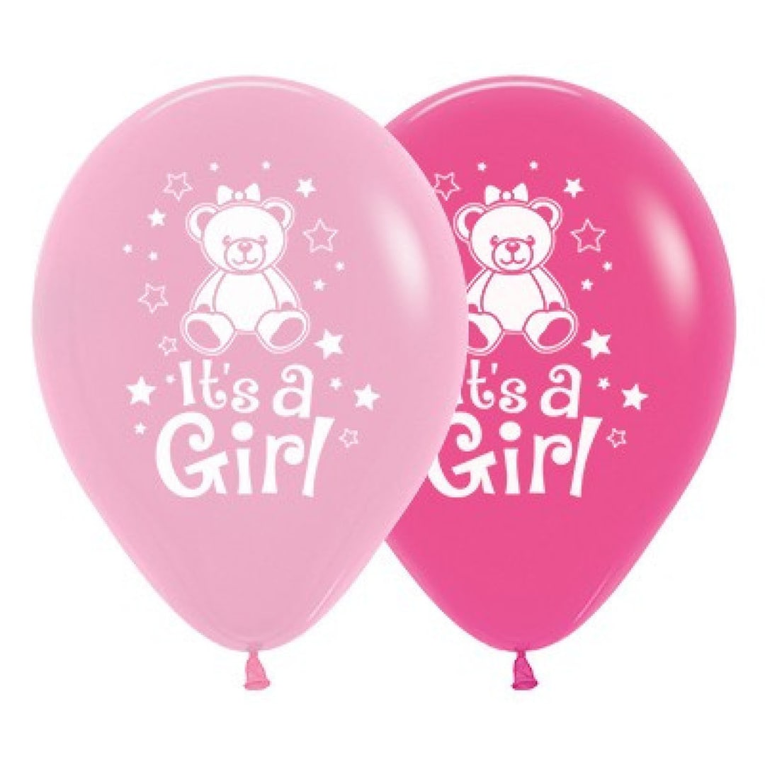 Baby Shower Decorations It's a Girl Pink Balloons X 6 Party Supplies ...