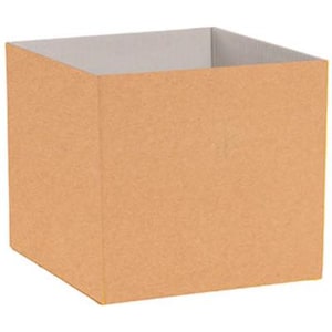 25 cajas pequeñas de cartón marrón kraft para regalo con arreglos florales