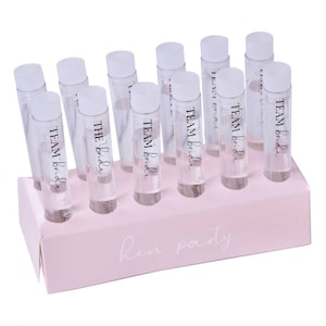 Team Bride Test Tube Shot Glasses Hens Night Party Drinking Supplies Decorations