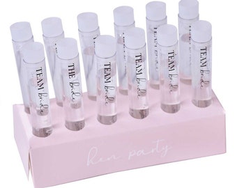 Team Bride Test Tube Verres à liqueur Poules Night Party Drinking Supplies Décorations