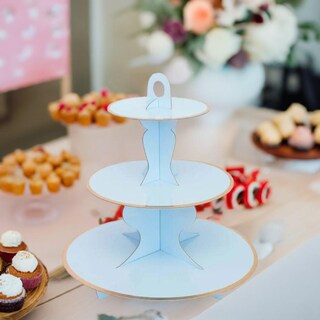 Alzata Per Cupcake 3 Ripiani A Tema Mercoledì – Decorazioni Per Feste Di Compleanno, 44,7 Cm Di Altezza
