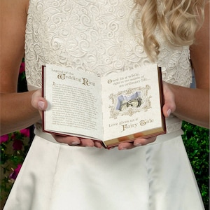 Wedding Ring Book Bearer Pillow Alternatives Fairytale Ceremony Supplies Decor image 4