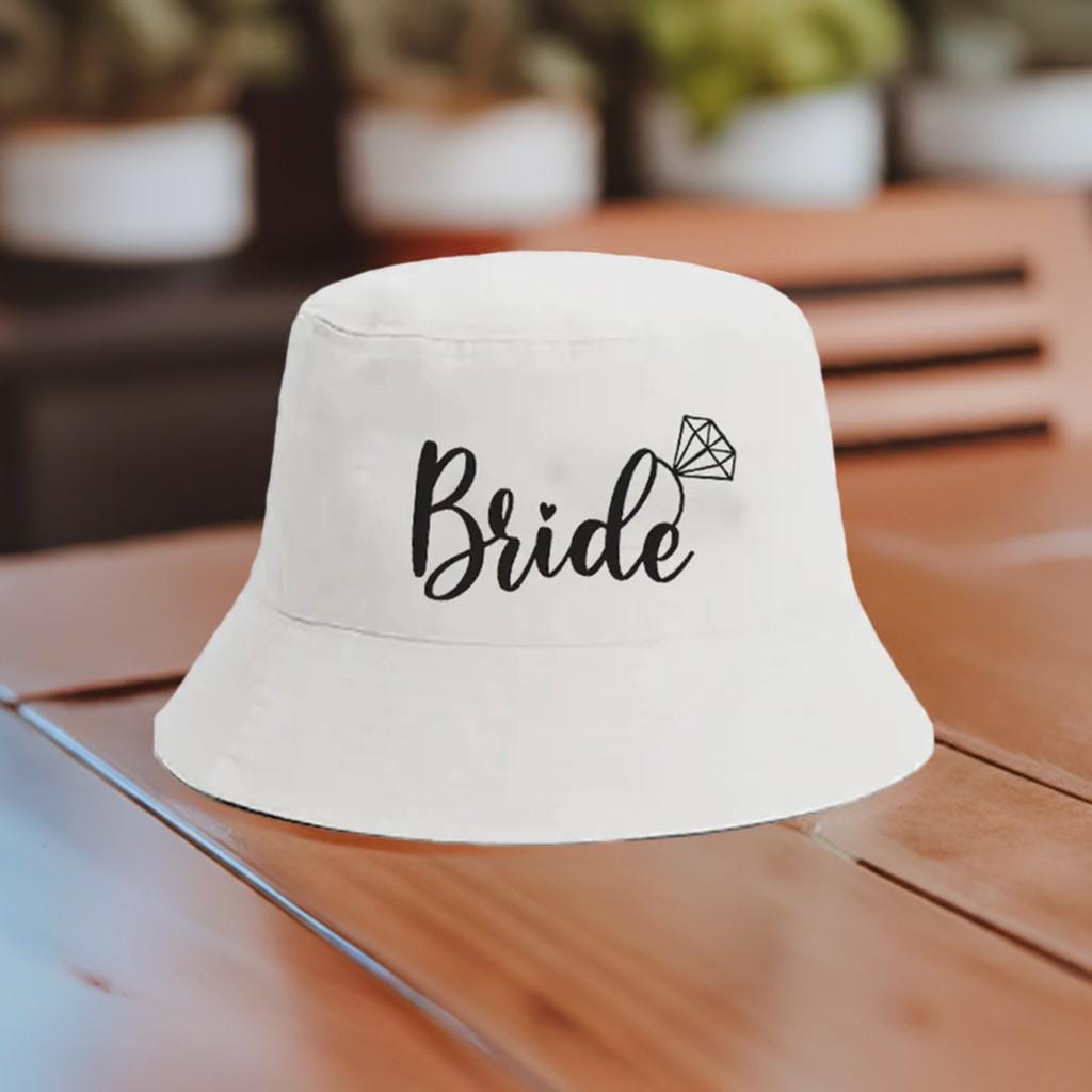 Bride to Be Bucket Hat Wedding Gift Hens Night Party Bridal Shower Bachelorette