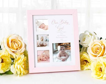 Its a Baby Girl Gift Photo Frame Pink Newborn Shower Present Picture Keepsake